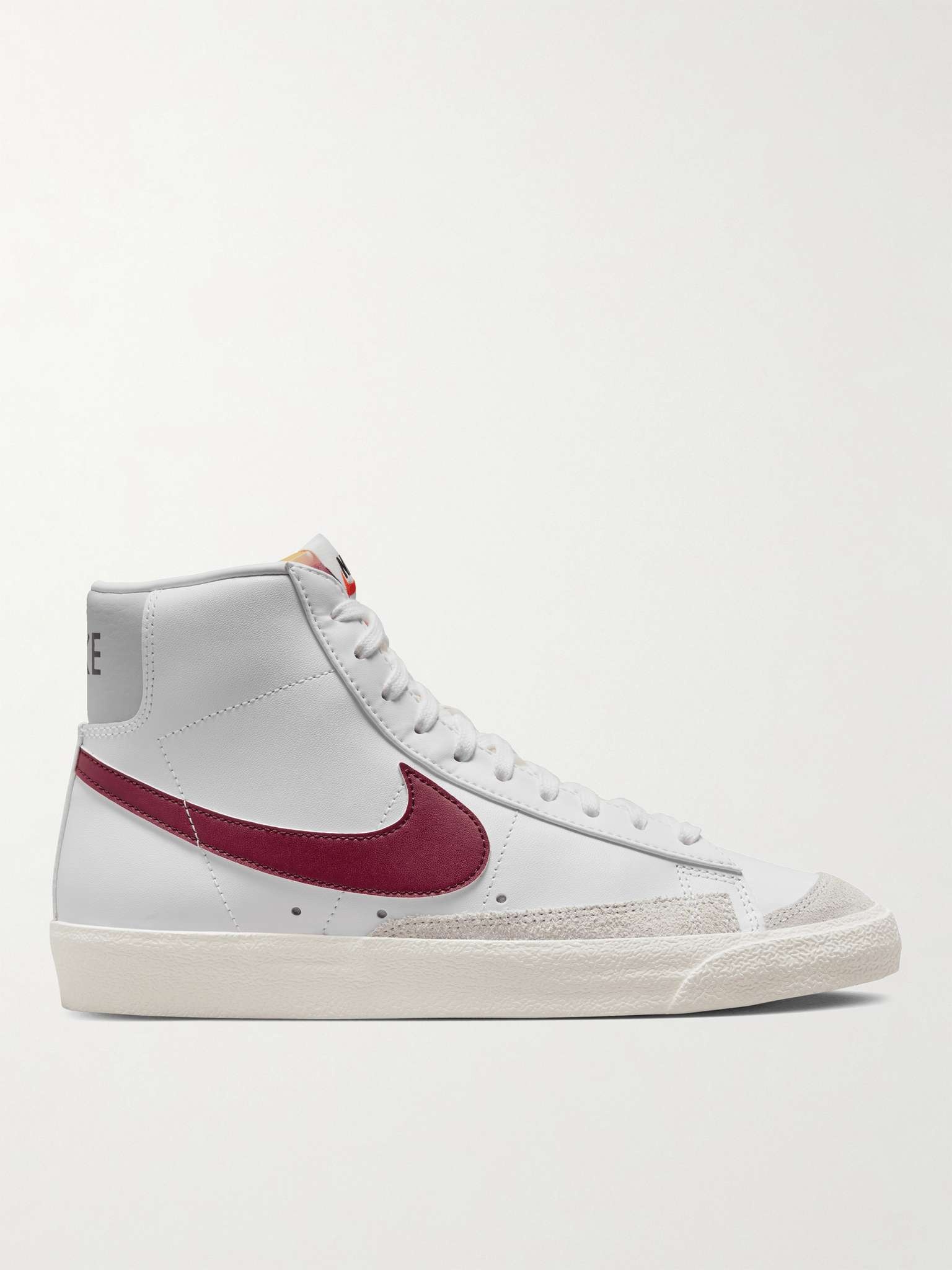 Nike vintage blazer leather-trimmed suede high-top sneakers best sale