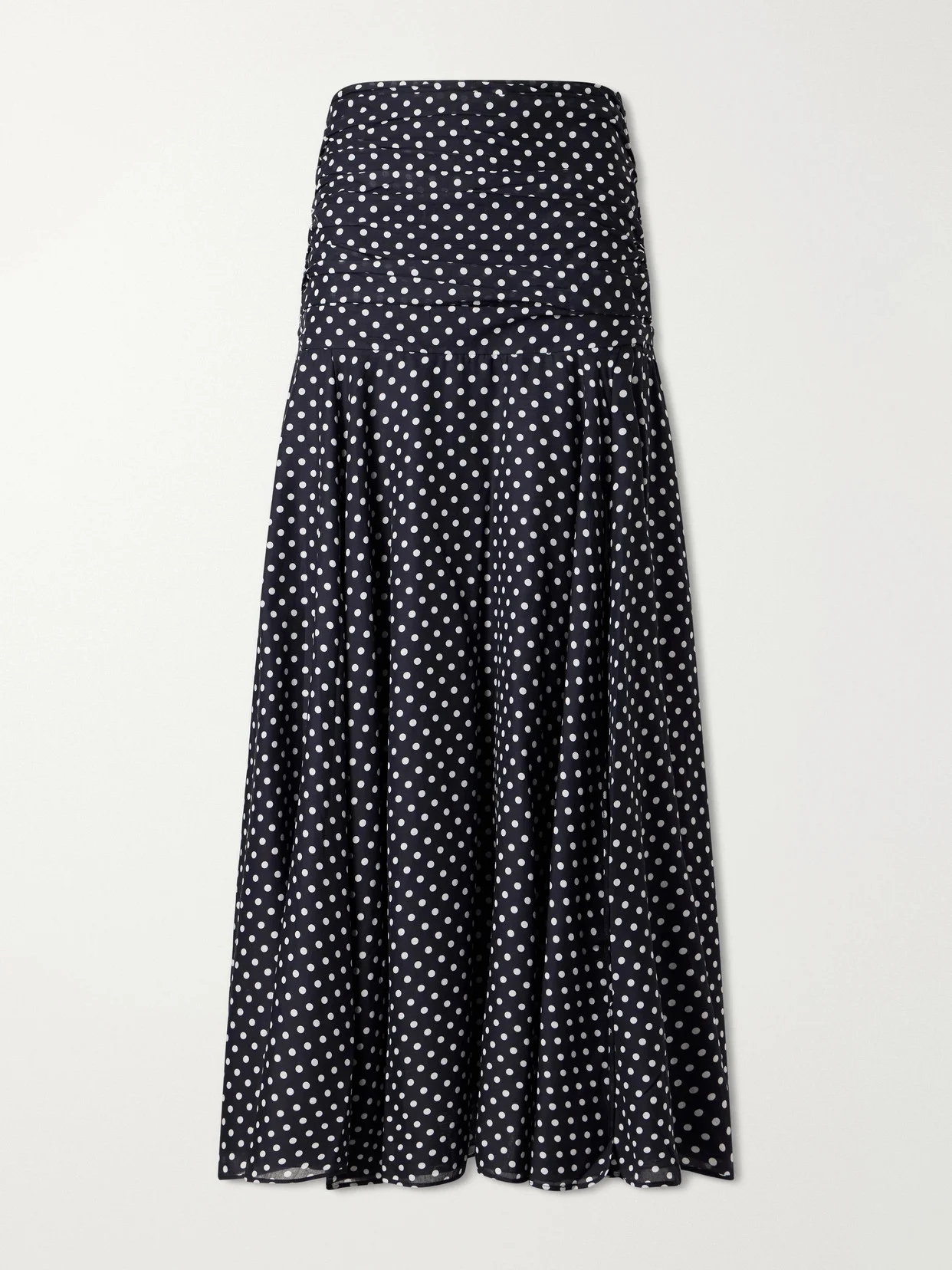 Senda Polka-dot Cotton-blend Maxi Skirt - 1