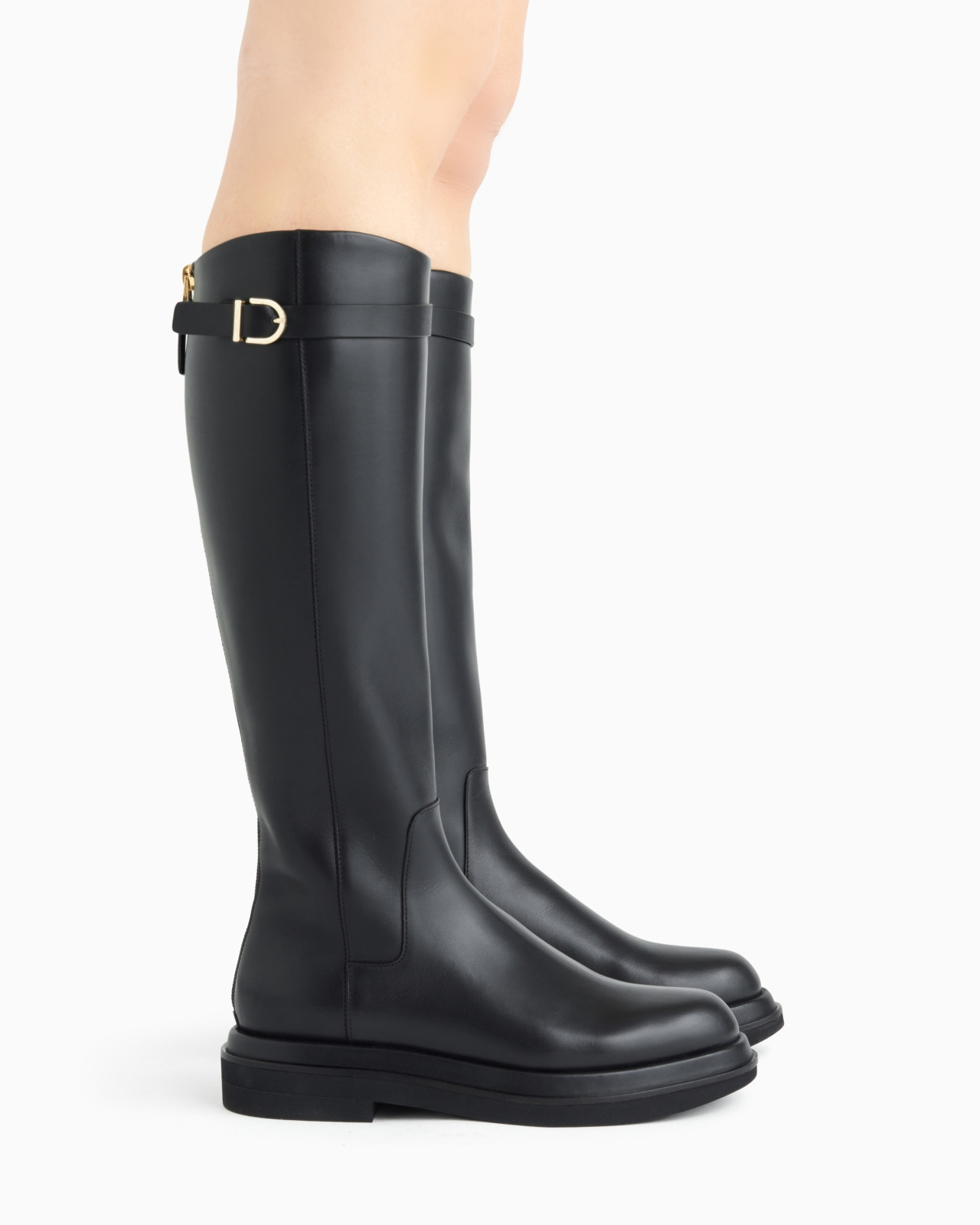 SMOOTH LEATHER HIGH BOOTS - 6