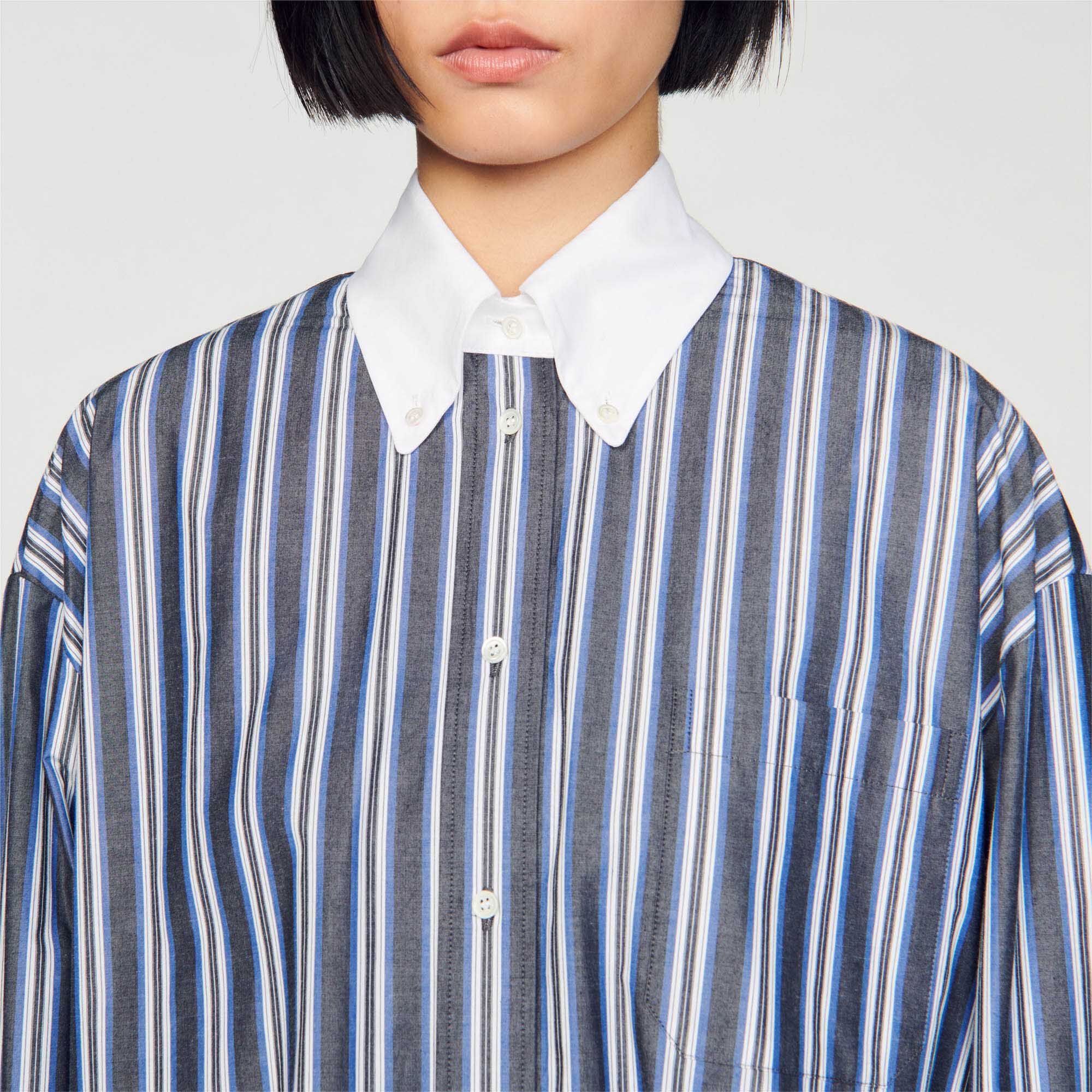 OVERSIZED STRIPED SHIRT - 4