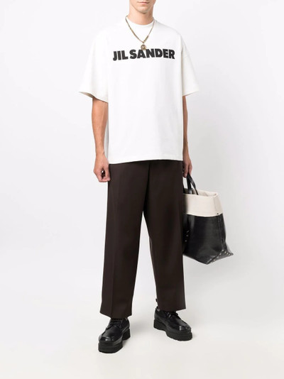 Jil Sander pressed-crease elasticated-waist trousers outlook