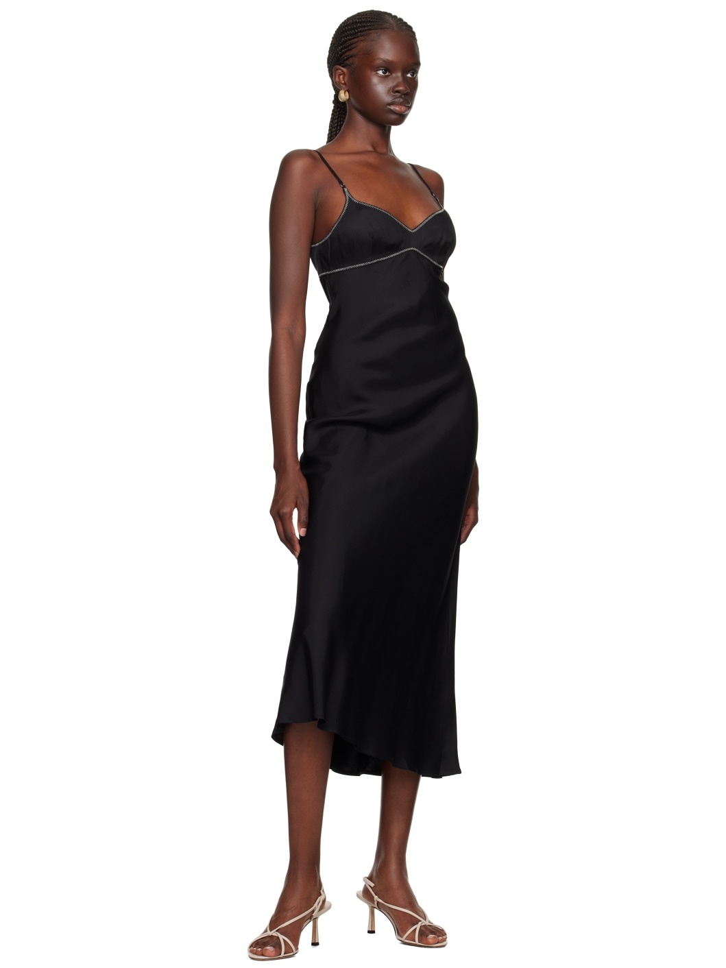 Black Emery Midi Dress - 4