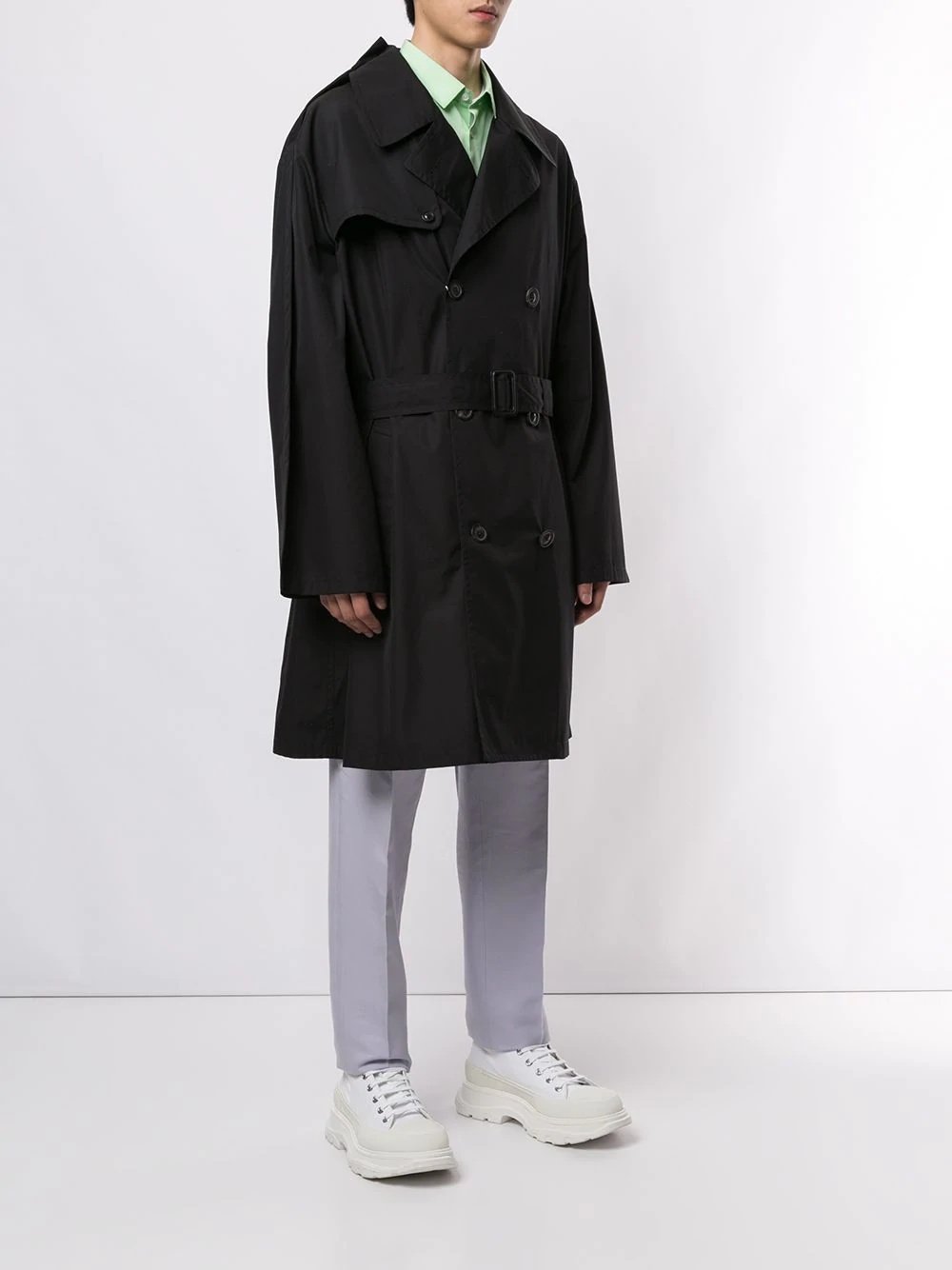 oversized trench coat - 3