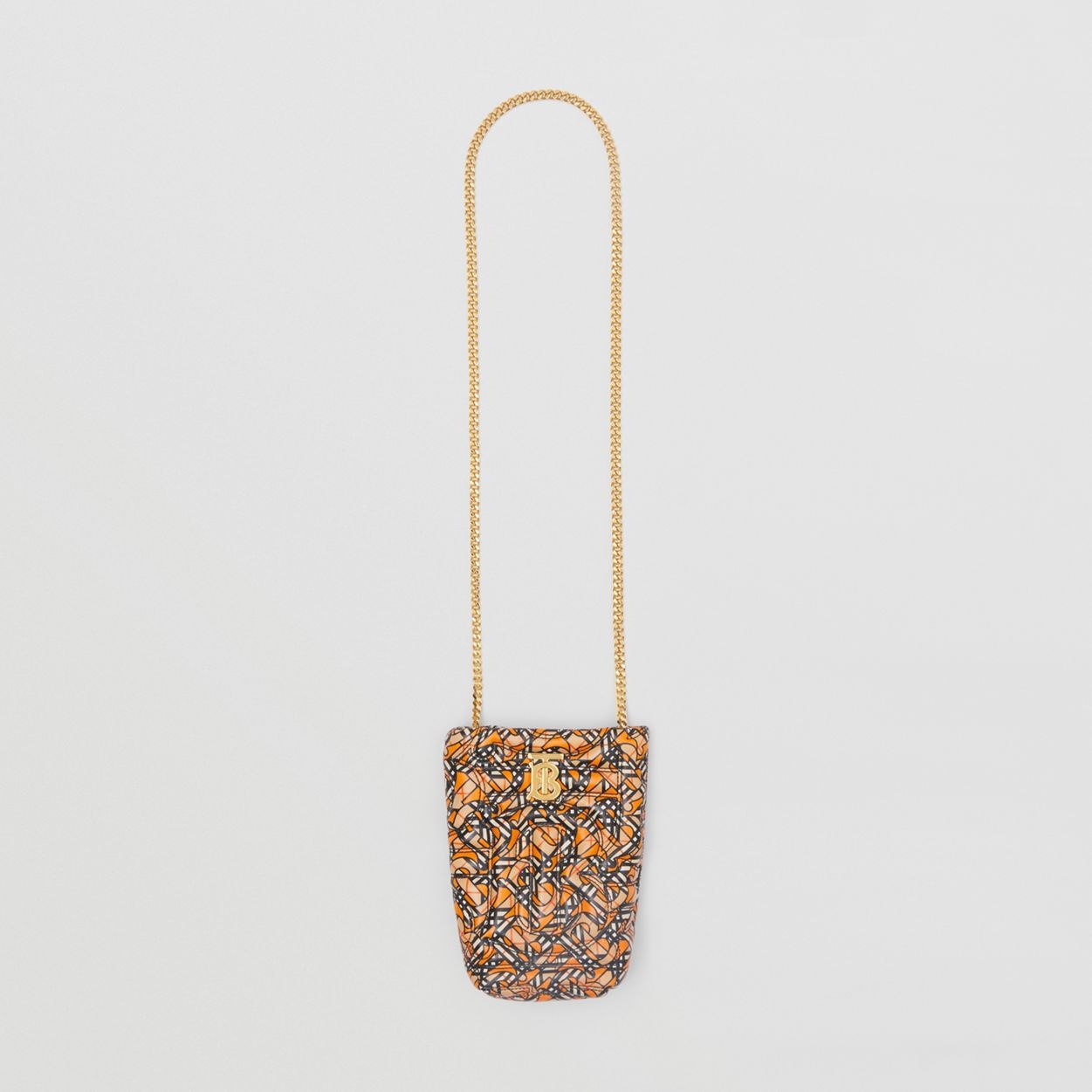 Micro Quilted Monogram Print Lambskin Lola Bucket Bag 4