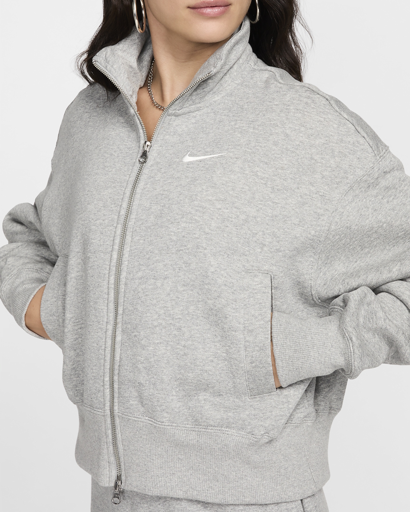 Nike Sportswear Phoenix Fleece Women's Oversized Track Jacket - 4