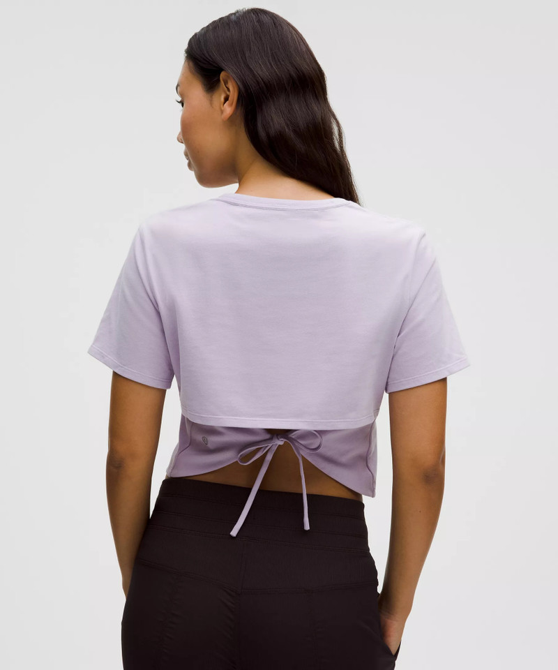 Tie-Hem Heavyweight Cotton T-Shirt 3