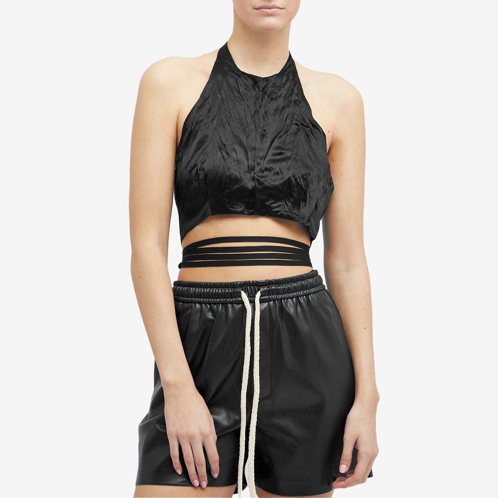 Sportmax Gitano Waist Tie Crop Top - 2