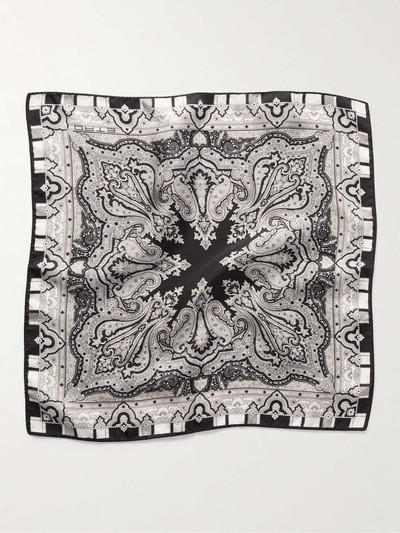 Etro Paisley-Print Silk-Twill Pocket Square outlook