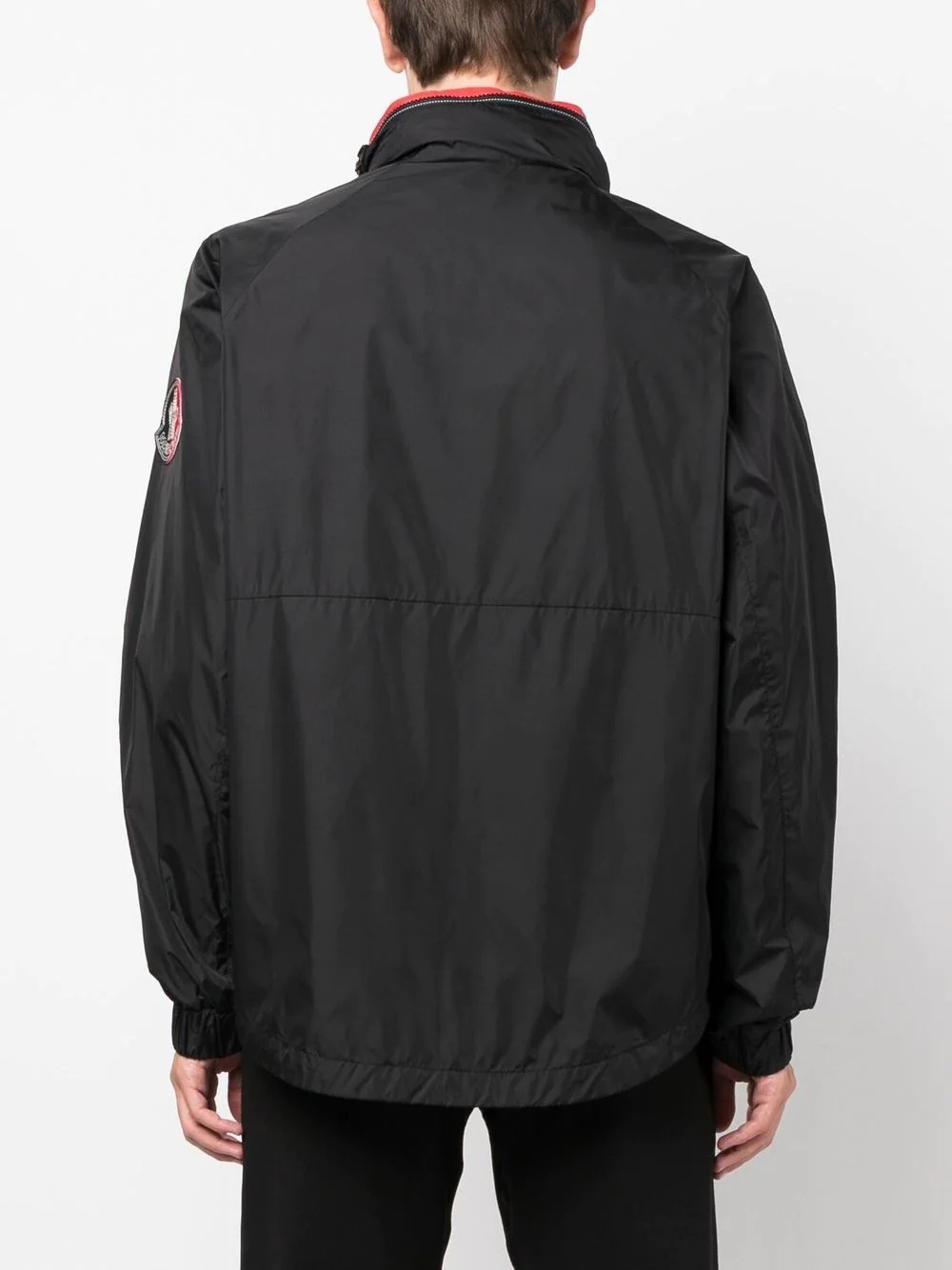 logo-patch windbreaker jacket - 4