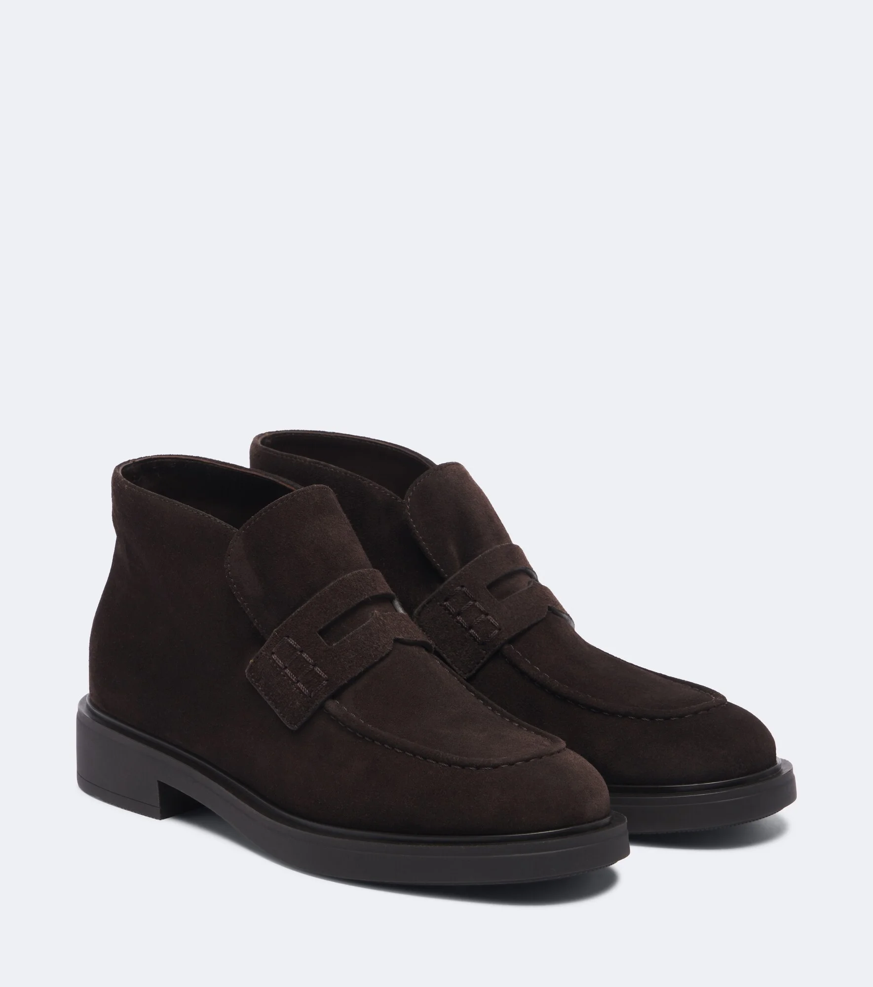 Brogue suede ankle boots - 1