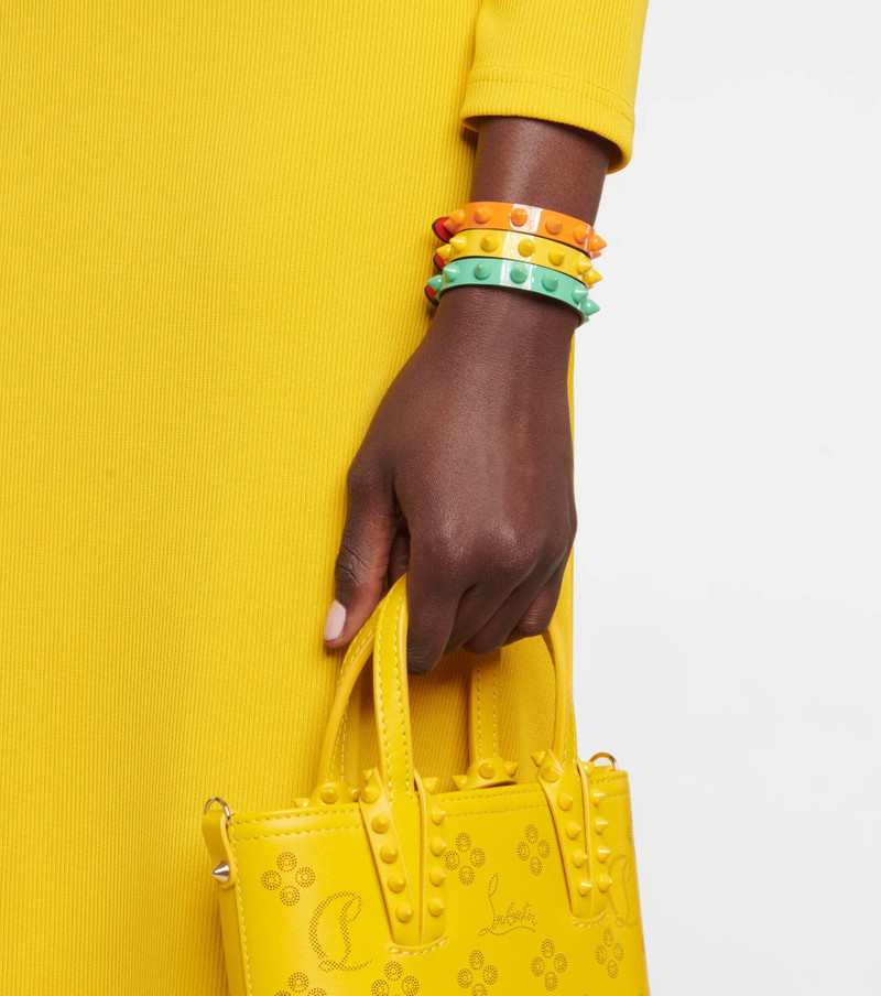 Loubilink embellished leather bracelet 3