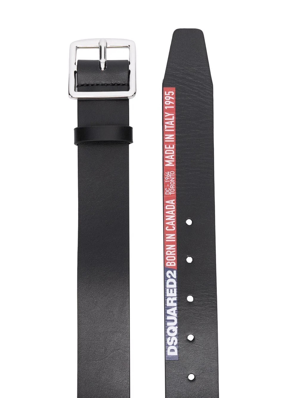 logo-print belt - 2
