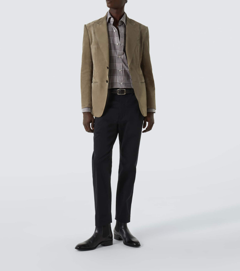 TOM FORD Prince of Wales check cotton shirt outlook