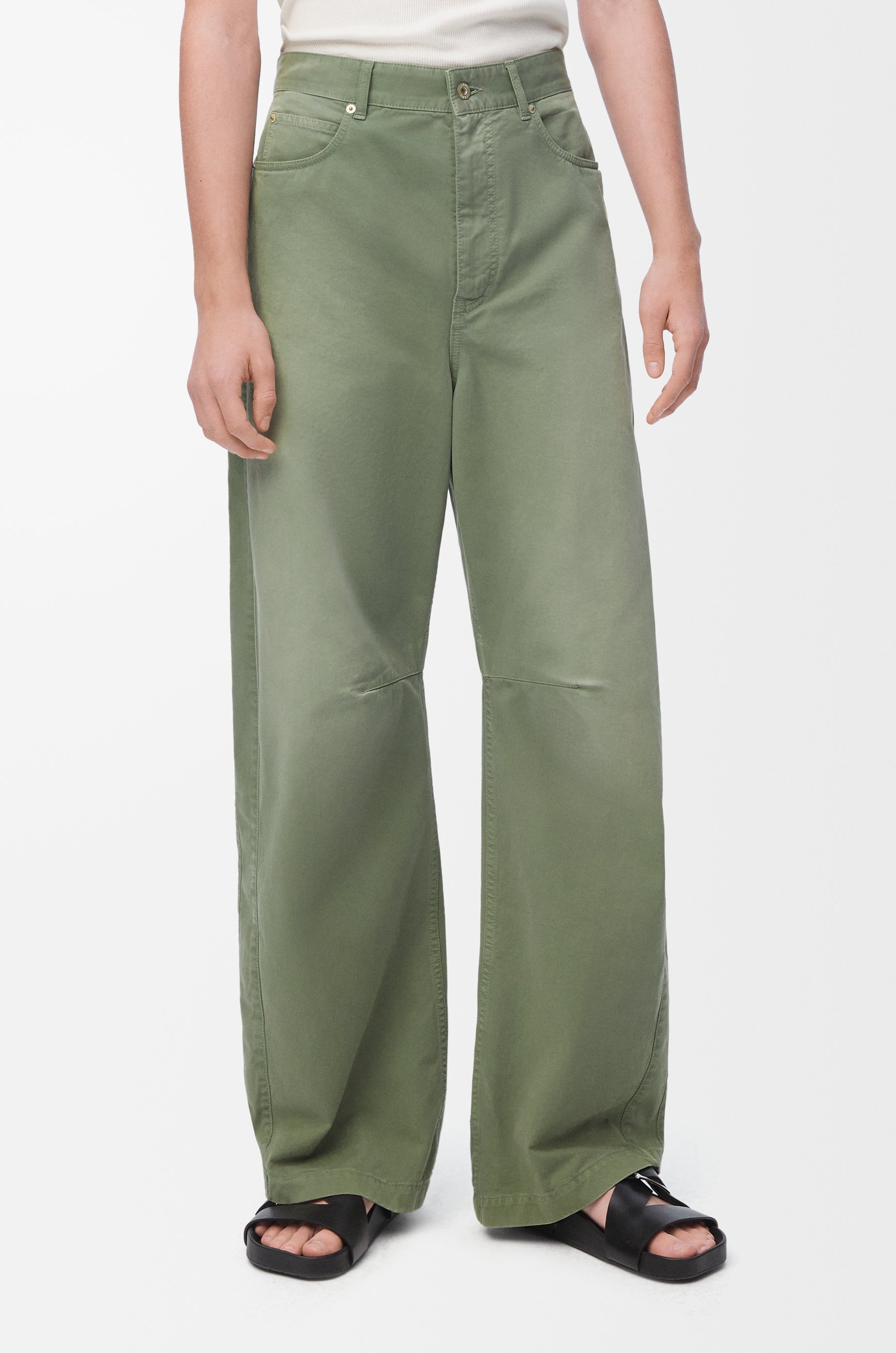 Barrel trousers in cotton - 3