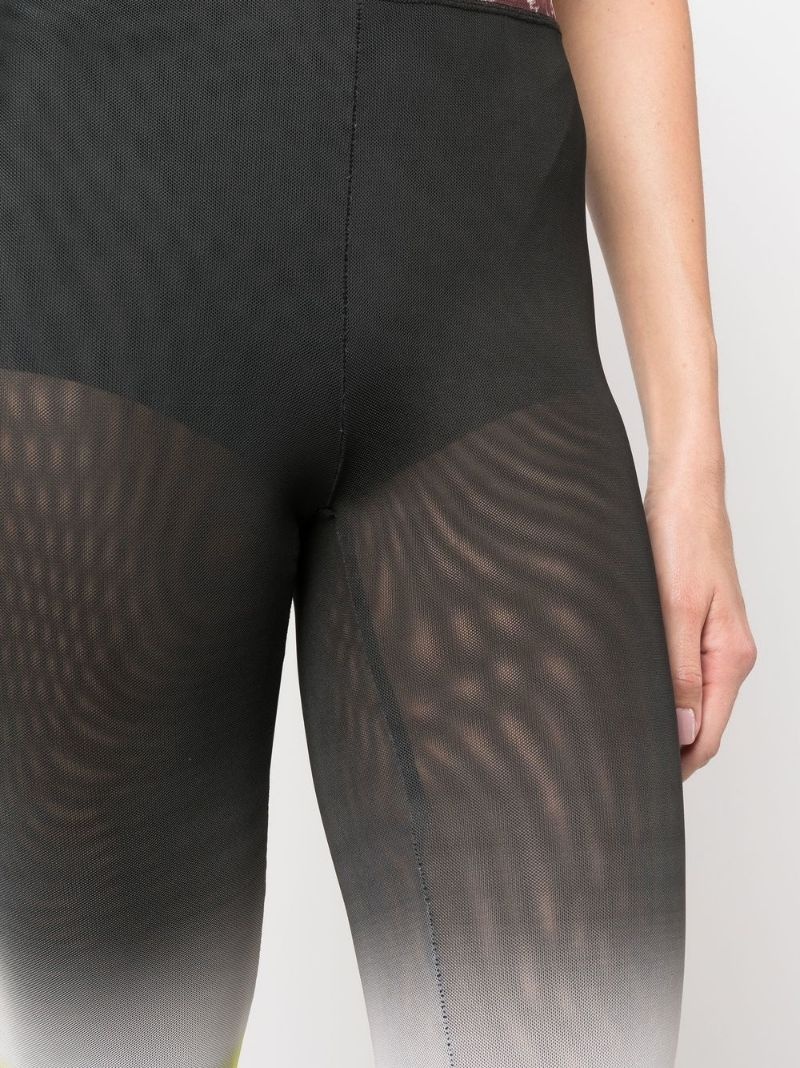 semi-sheer ombré trousers - 5