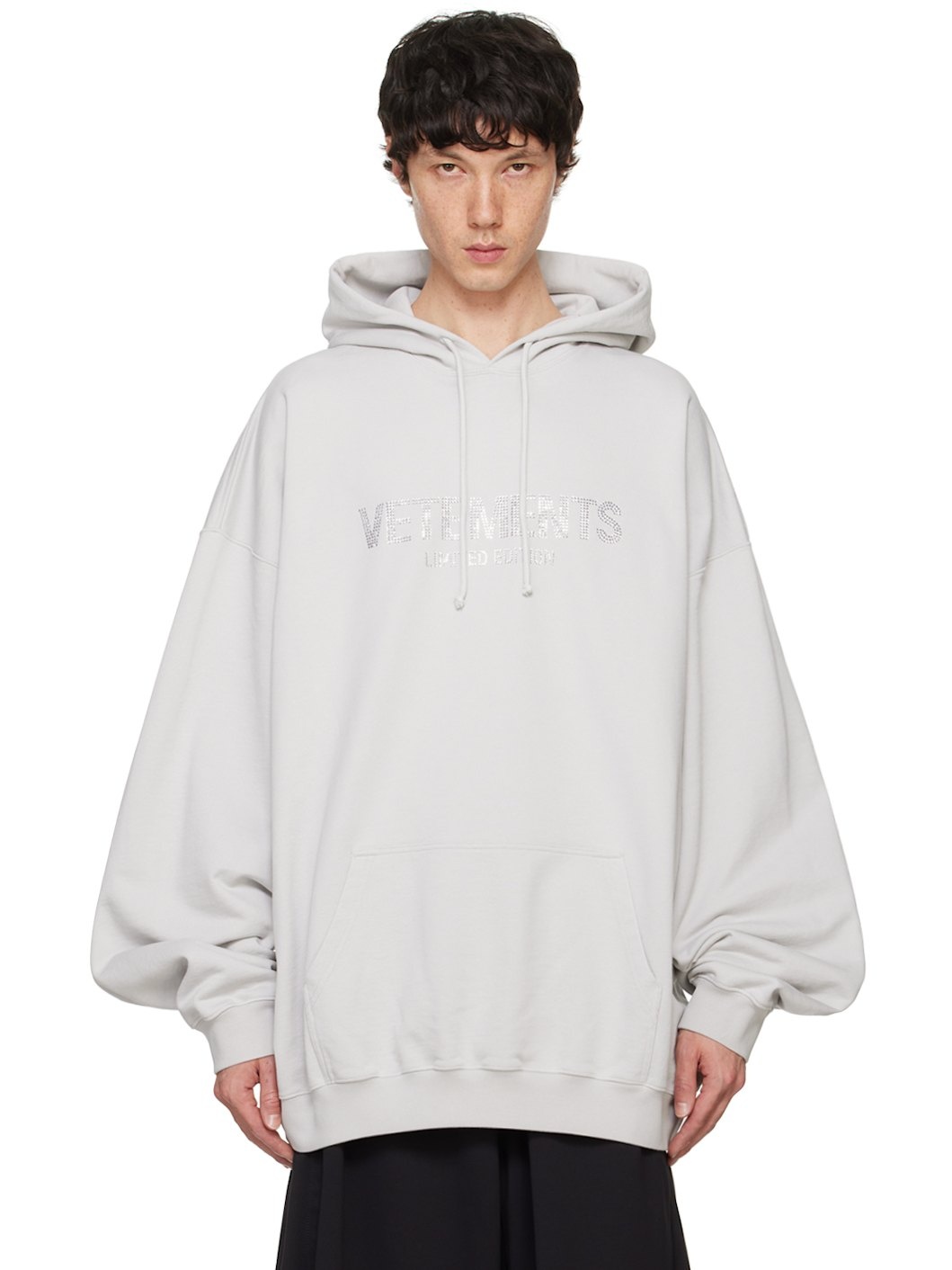 Gray 'Limited Edition' Logo Hoodie - 1