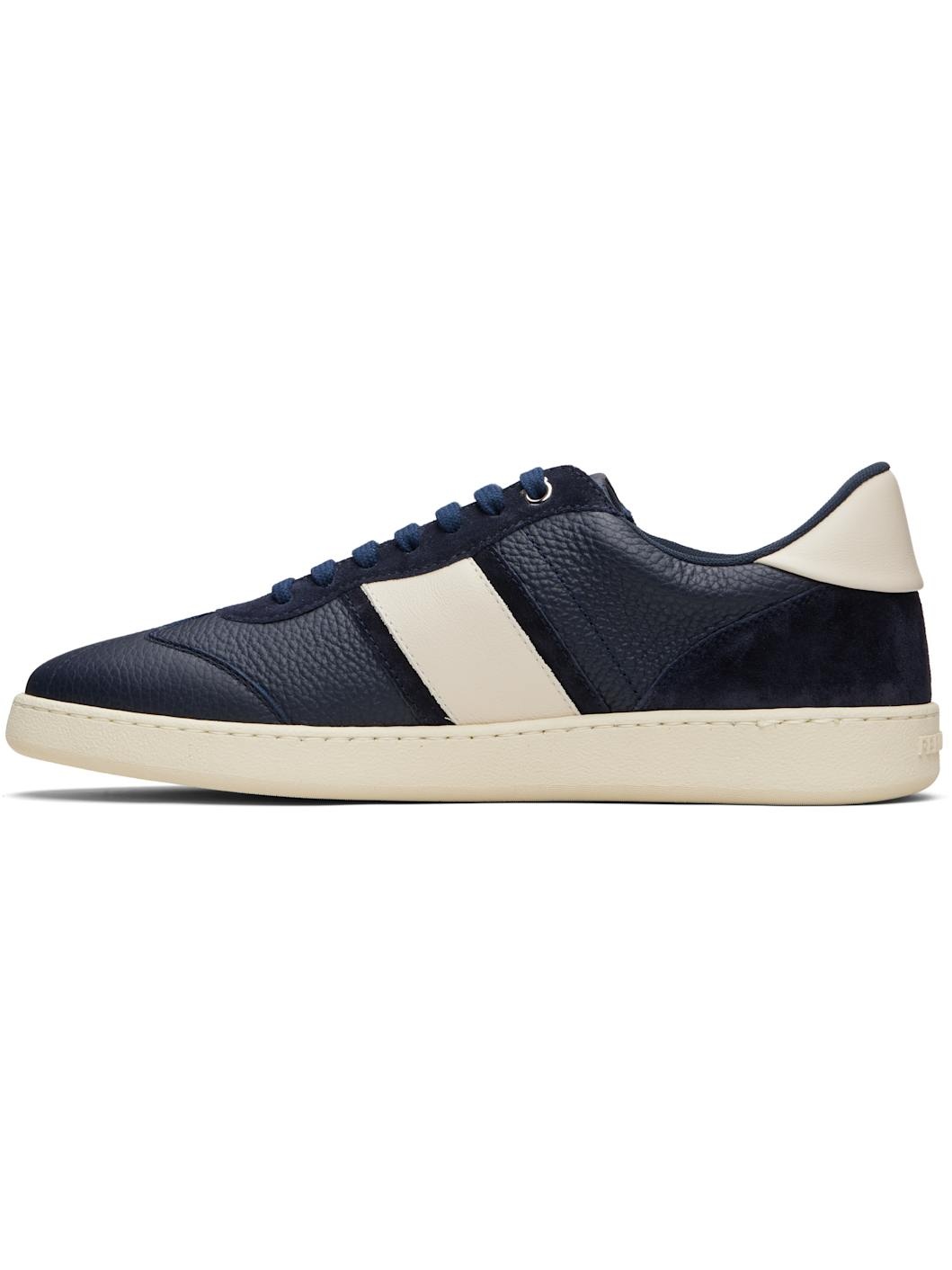 Navy Signature Low-Top Sneakers - 3
