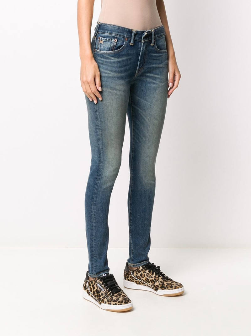 stonewashed mid-rise skinny jeans 3