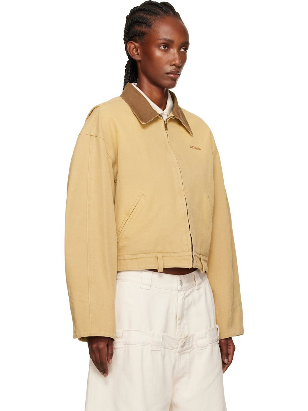 Beige Washed Work Jacket - 2