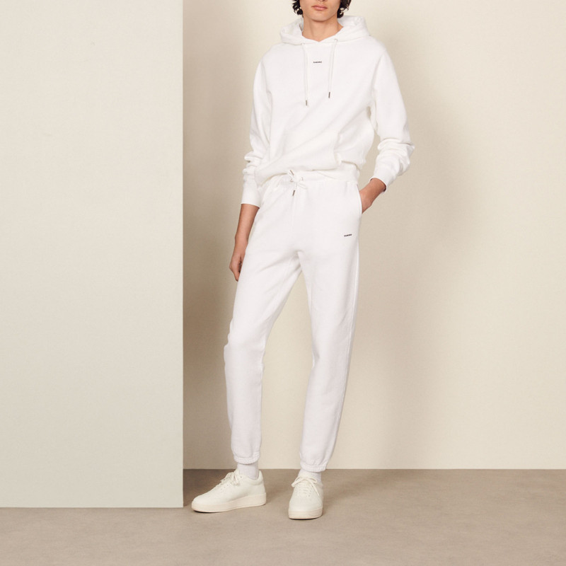 Sandro Embroidered fleece jogging bottoms outlook