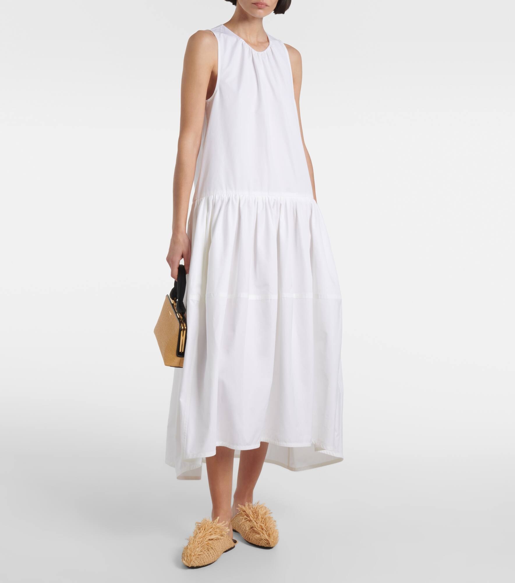 Fringed raffia mules - 3