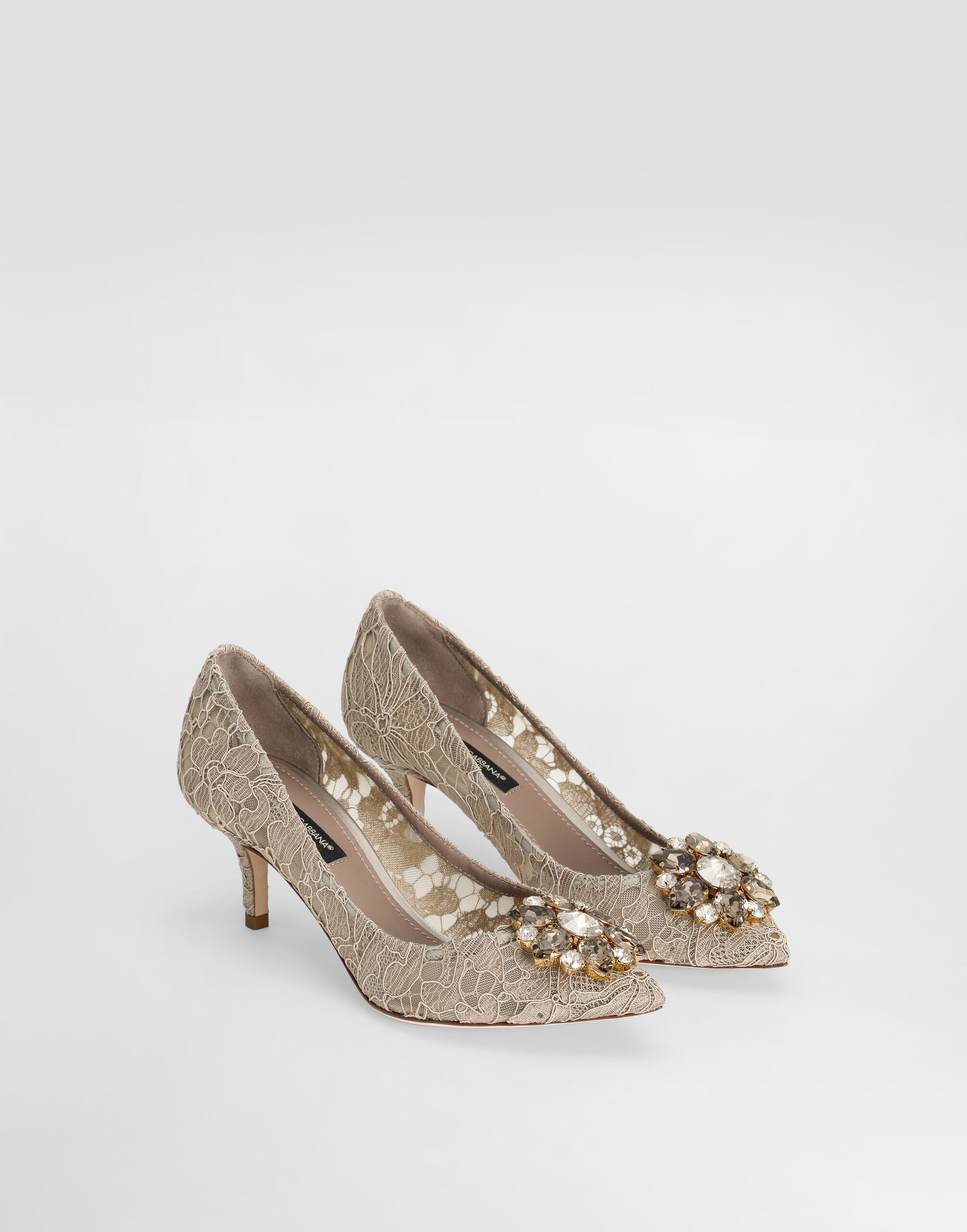 Pump in Taormina lace with crystals - 2