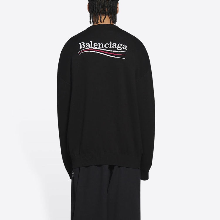 Balenciaga Political Campaign Sweater 'Black' 675292T31761000 - 5