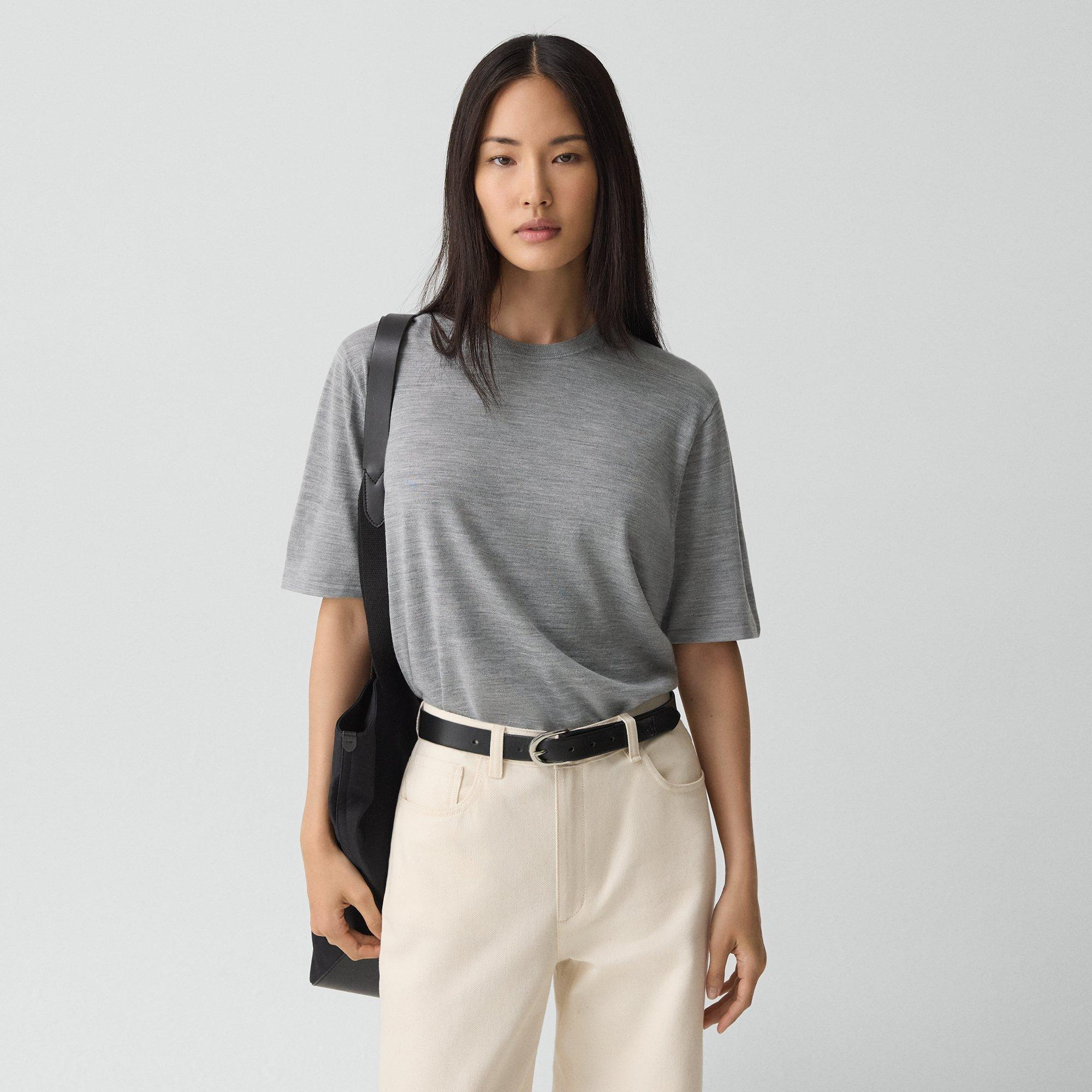 Boyfriend Tee in Regal Wool - 2
