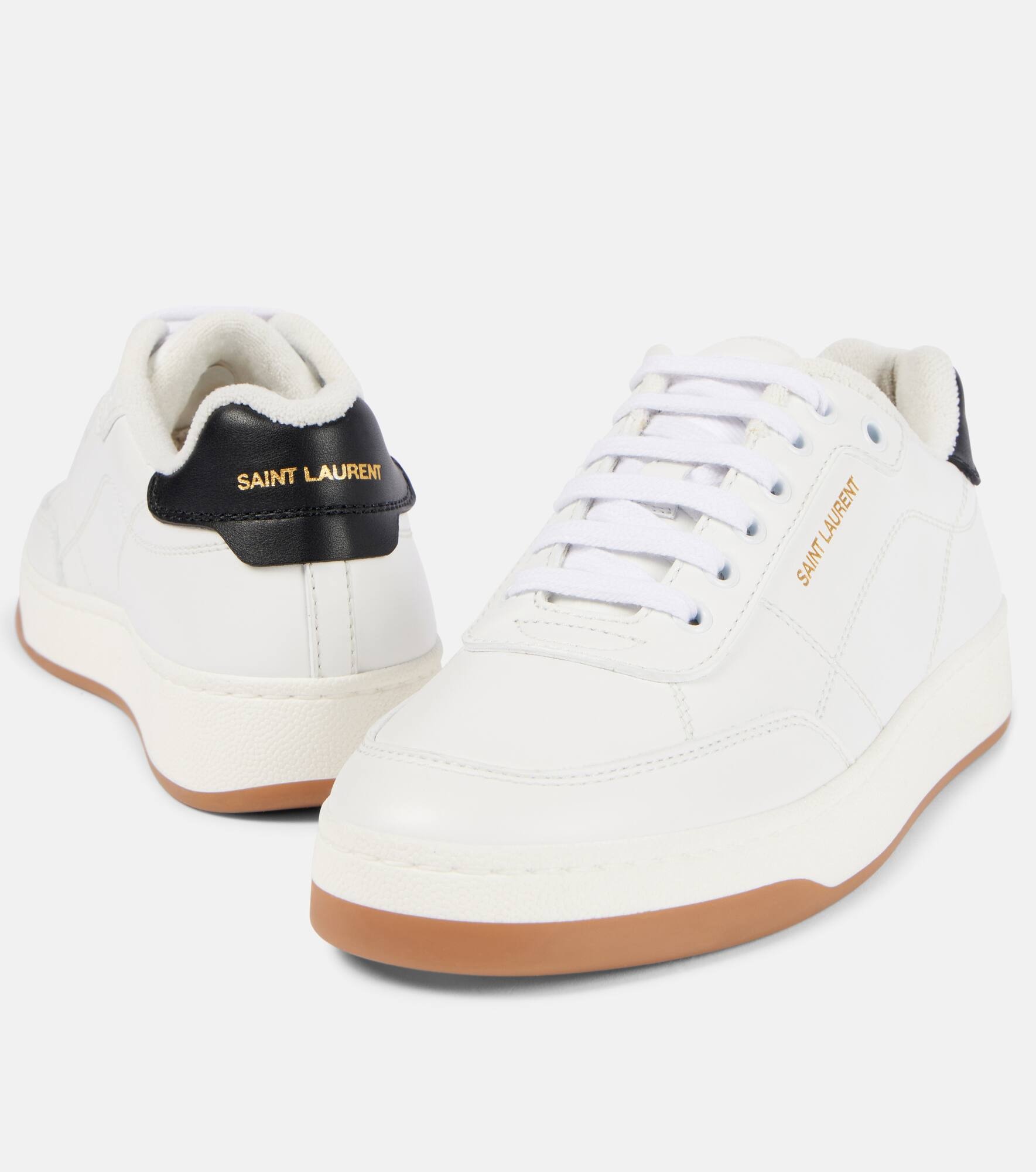 SL61 leather low-top sneakers - 5