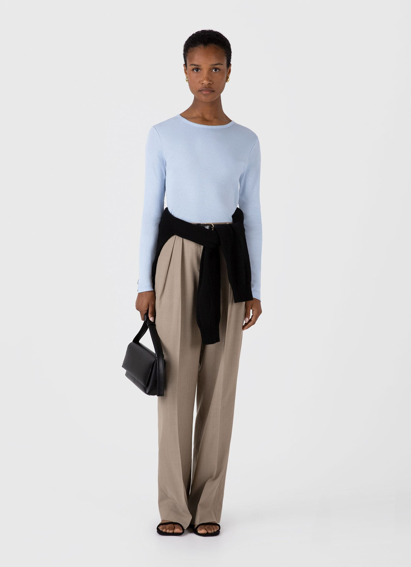 Sunspel Long Sleeve Ribbed T‑shirt outlook