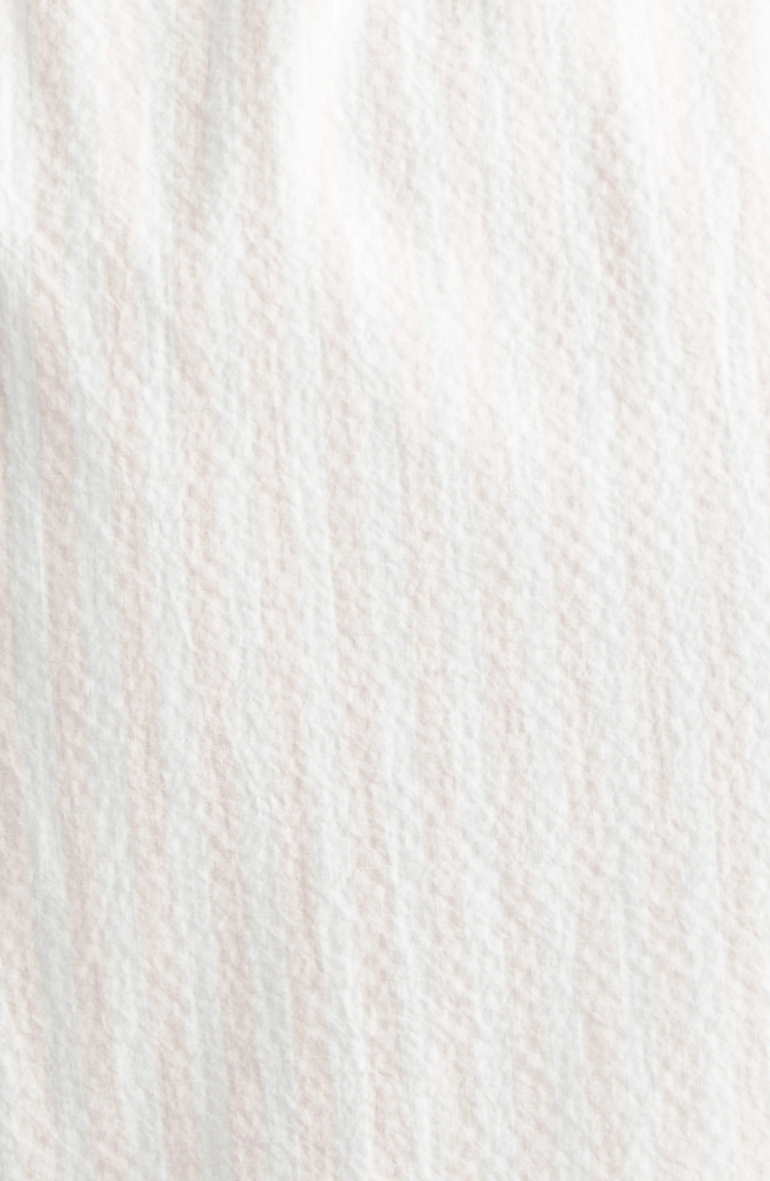 Avella Stripe Stretch Cotton Minidress in Pink/White - 6