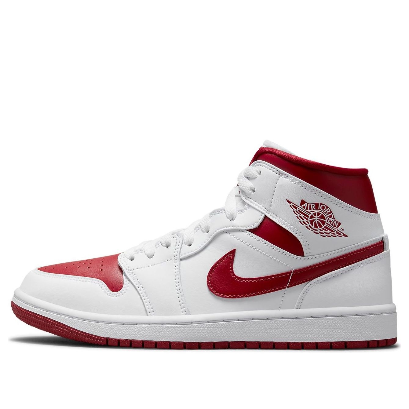 (WMNS) Air Jordan 1 Mid 'White Pomegranate' BQ6472-161 - 1