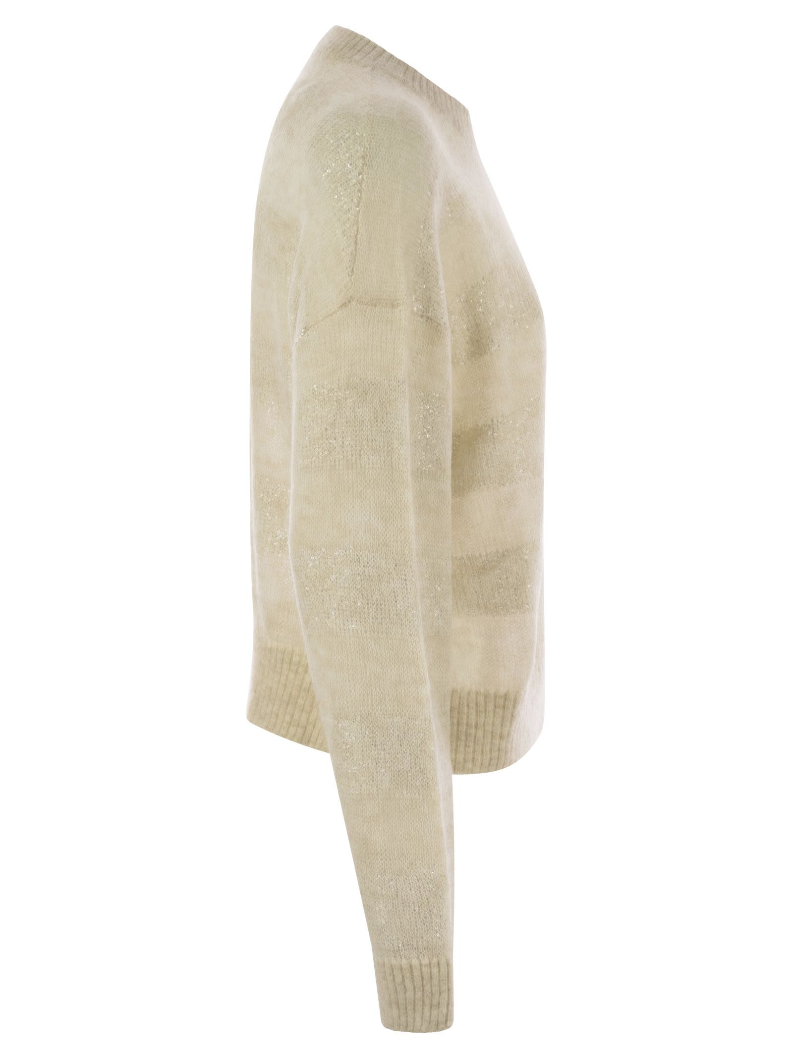 Brunello Cucinelli Women Striped Mohair And Wool Sweater - 3
