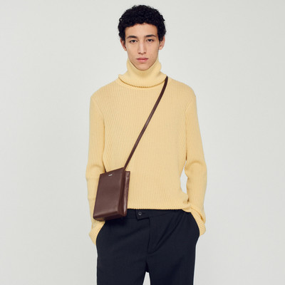 Sandro Small smooth leather bag outlook