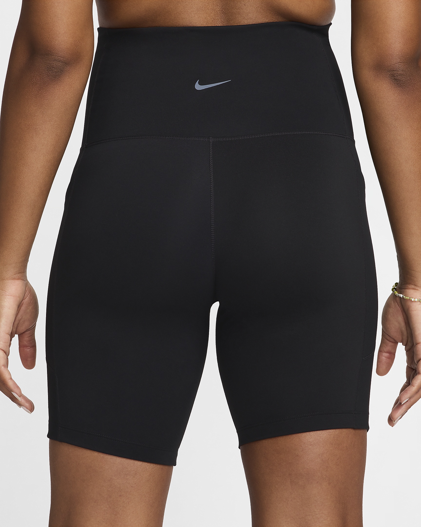 Nike Women's (M) One Dri-FIT High-Waisted 8" Biker Shorts With Pockets (Maternity) - 3