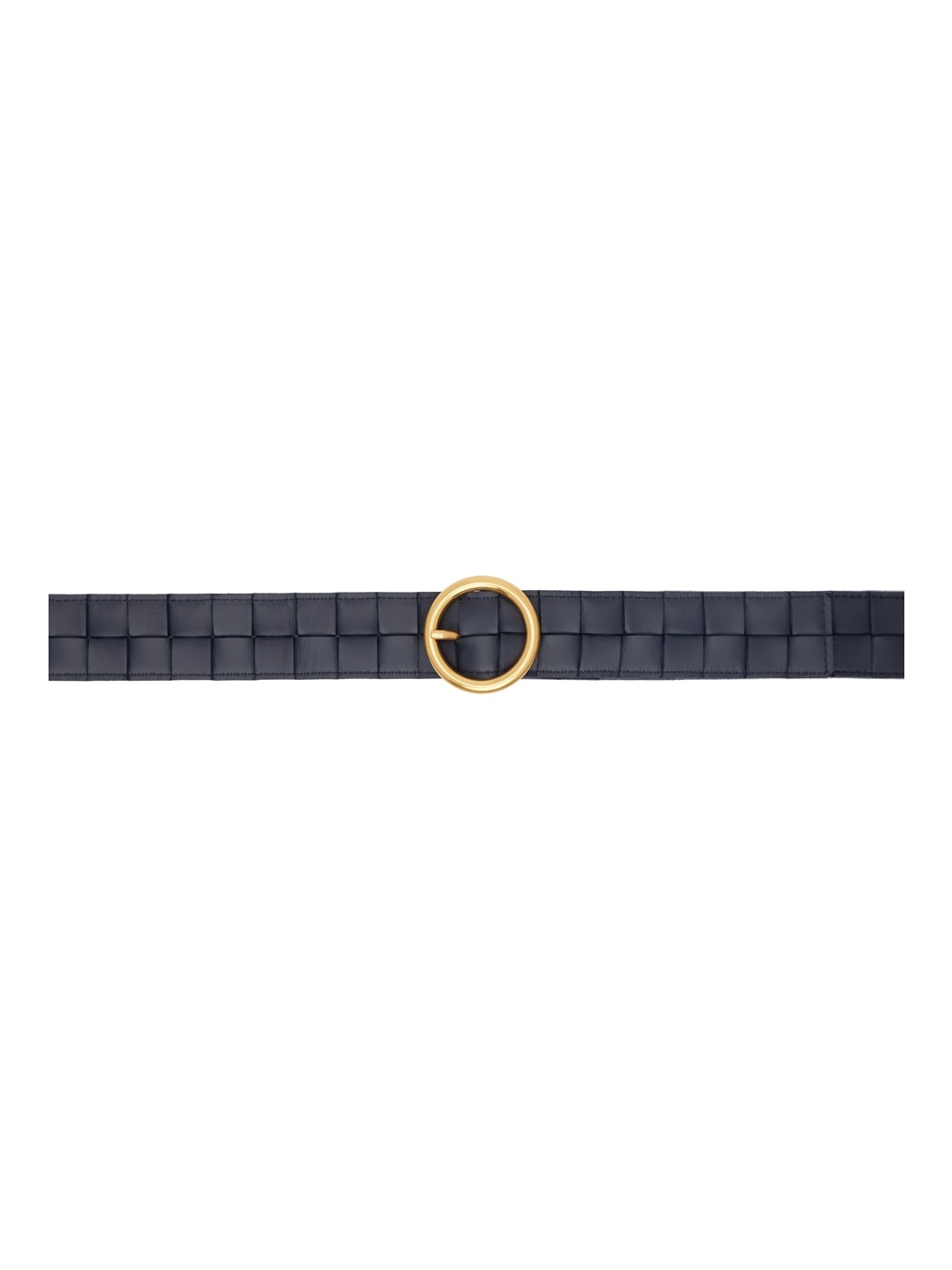 Navy Maxi Intreccio Belt - 1