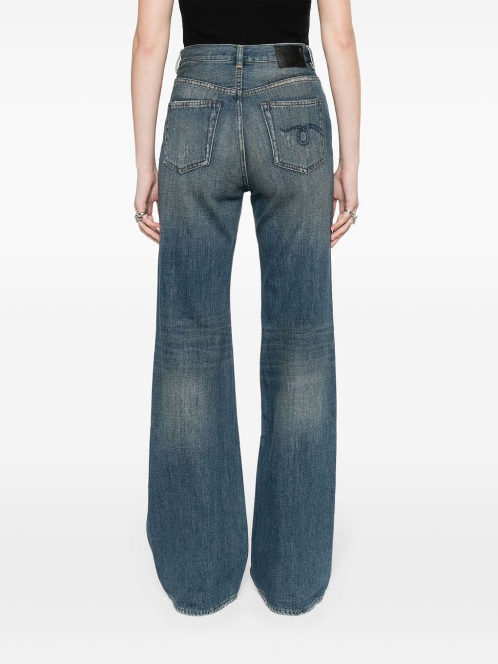 high-rise wide-leg jeans - 4