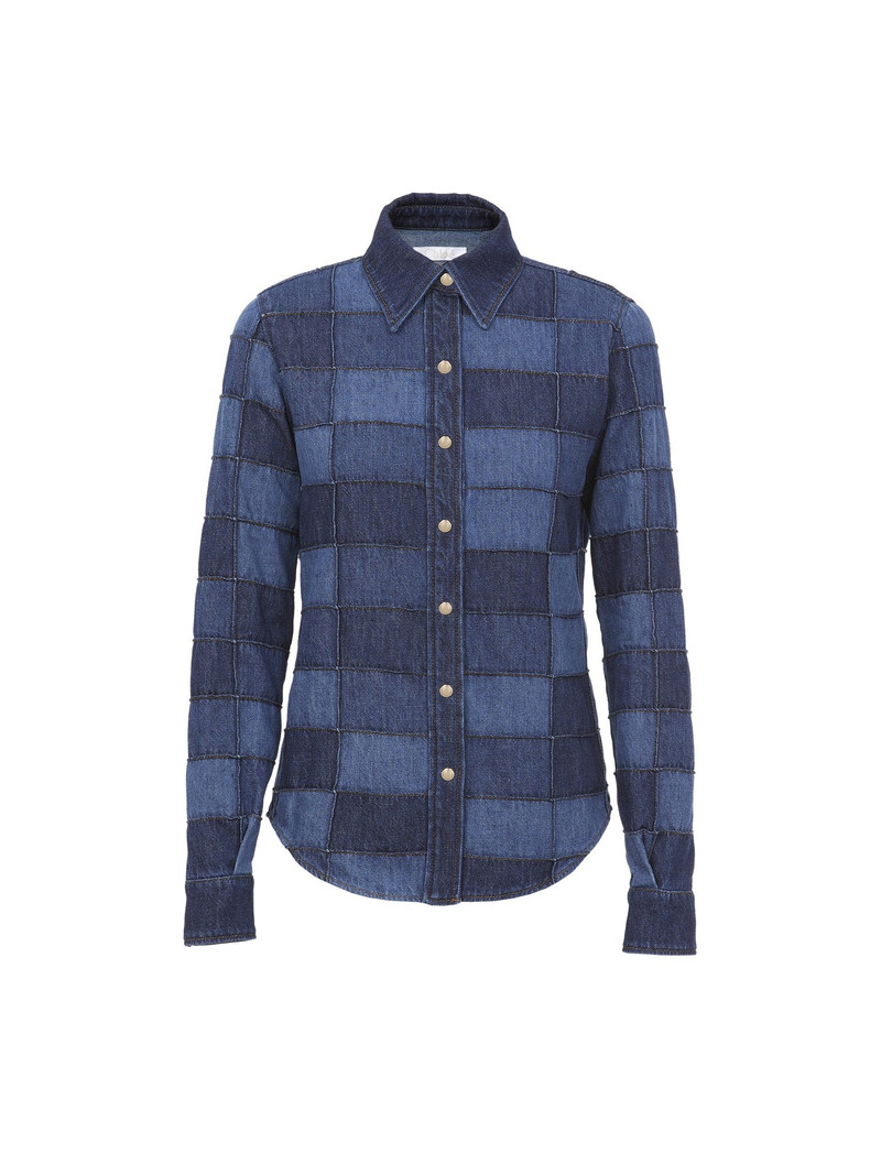PATCHWORK DENIM SHIRT 1
