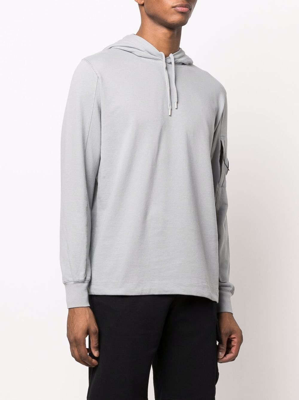 Lens-detailed cotton hoodie - 3