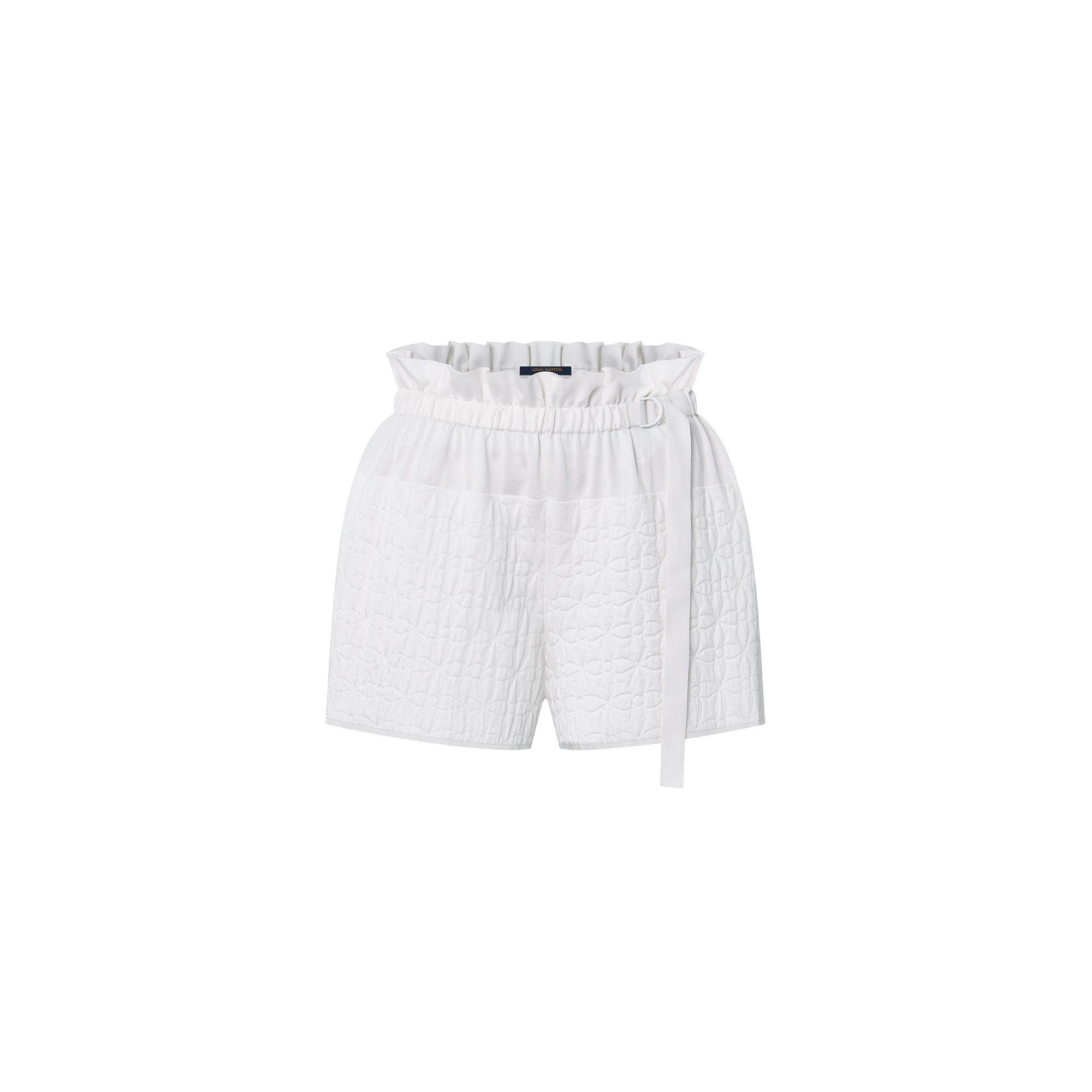 Monogram Flower Belted Shorts - 1