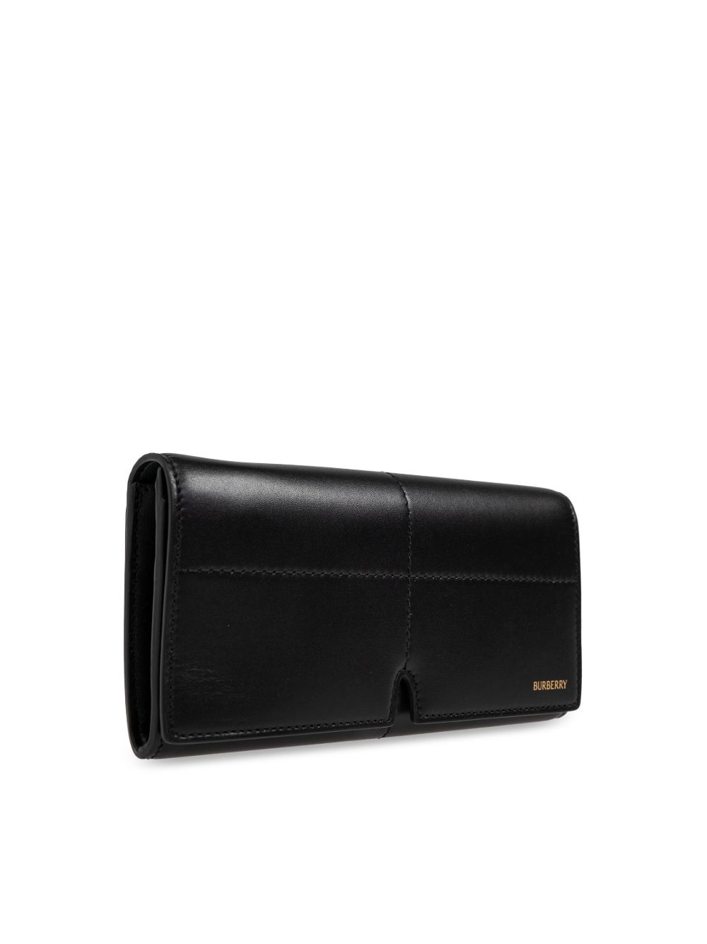 logo-lettering leather wallet - 4