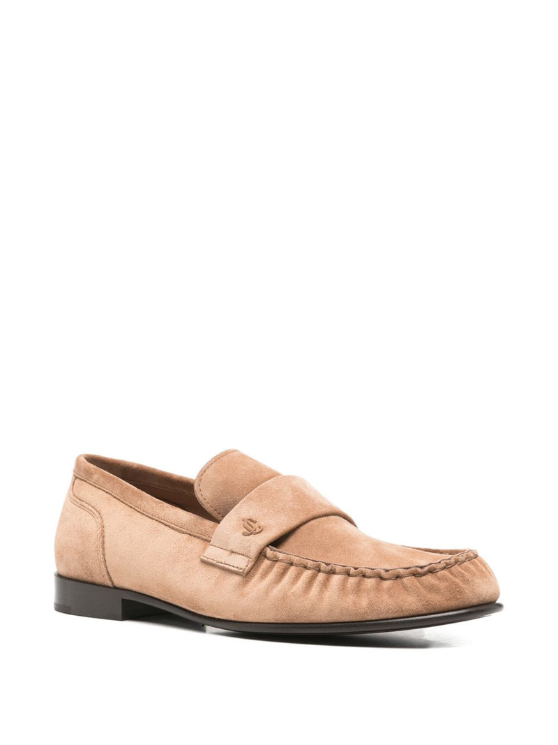 JIMMY CHOO Ellis suede loafers outlook