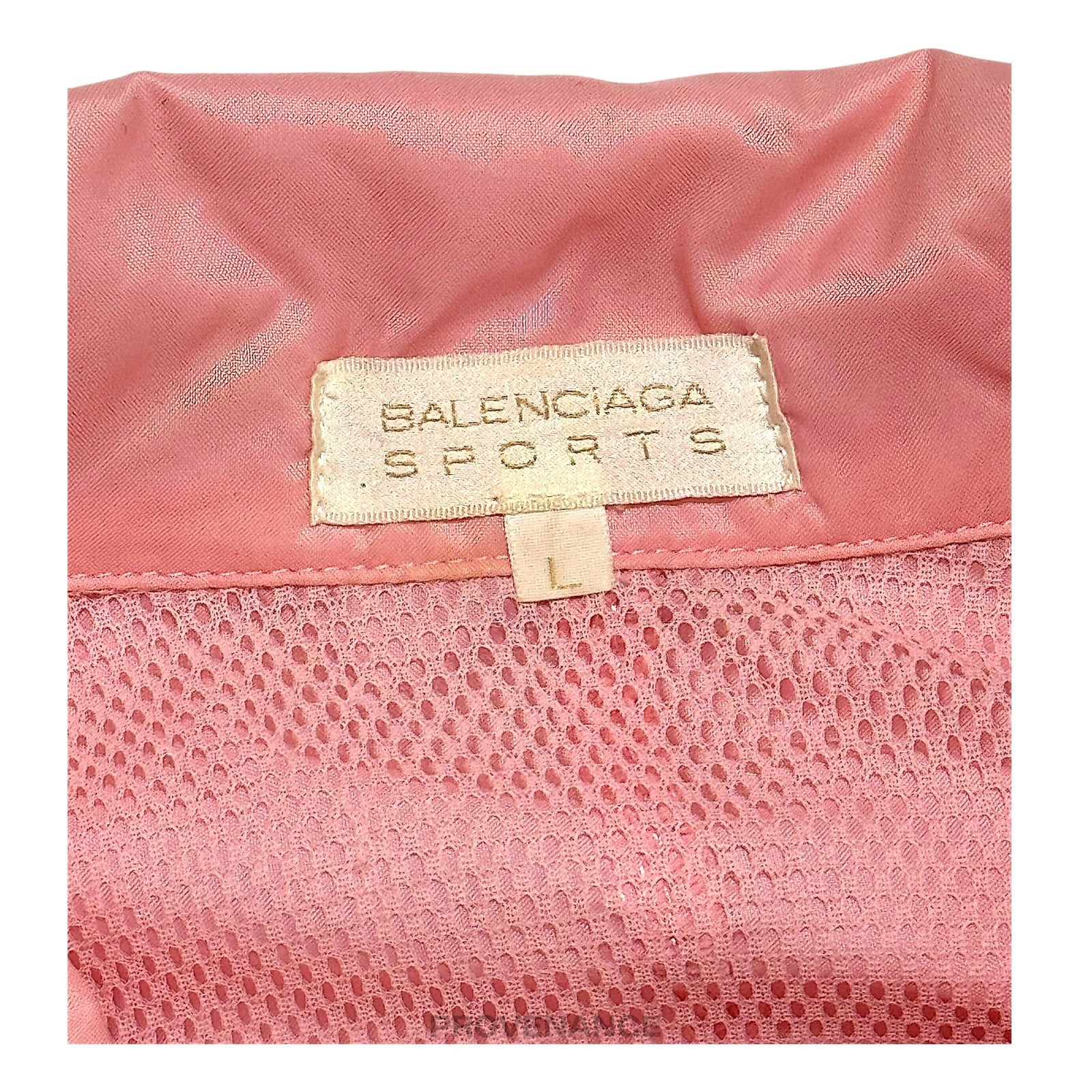 Balencigaa Sports Logo Nylon Tracksuit Set - Pink L - 14