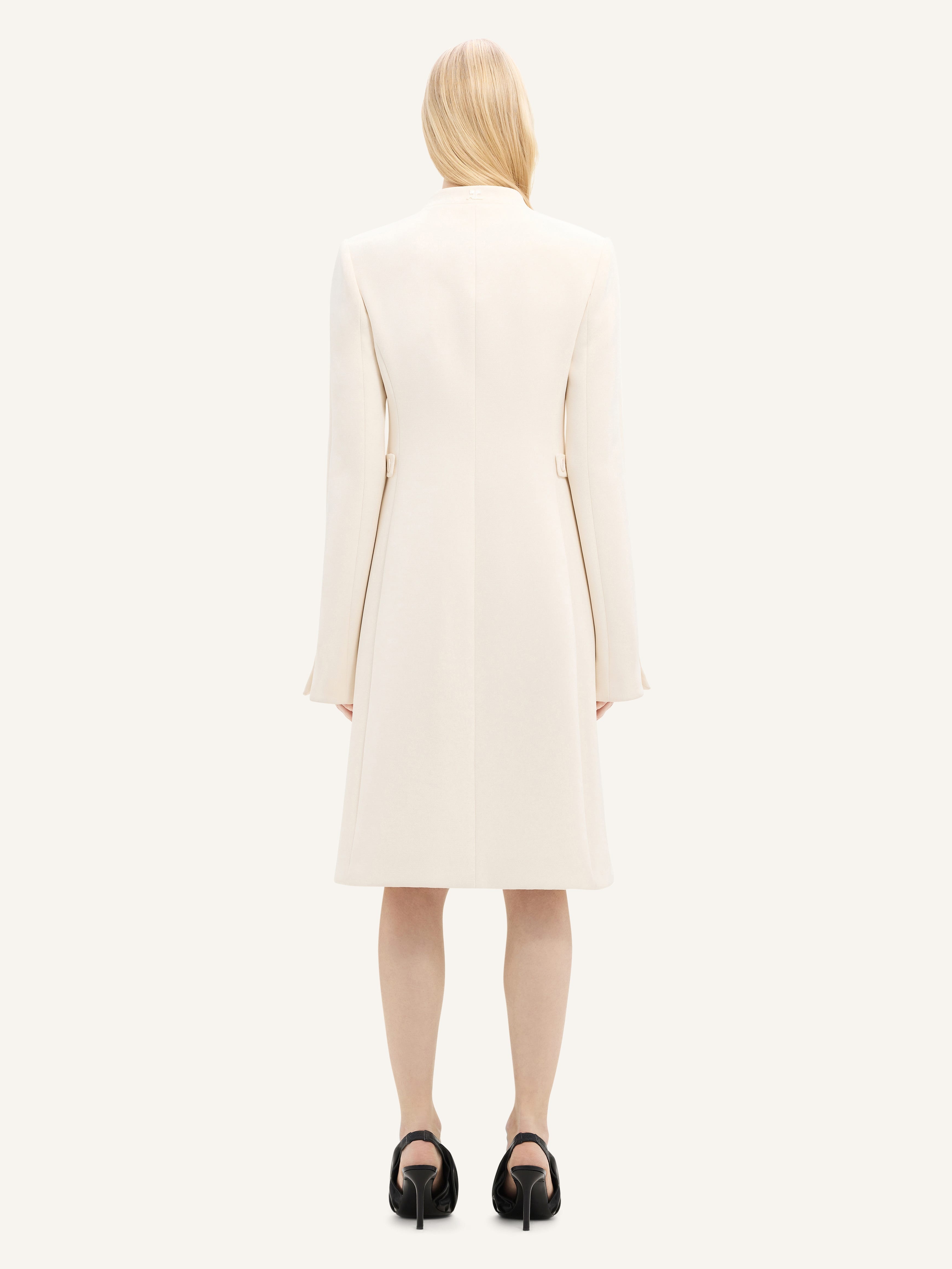 OFFICER COLLAR HERITAGE CREPE COAT - 3