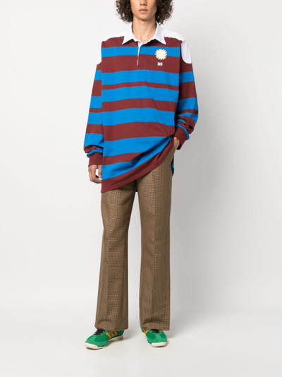 WALES BONNER City horizontal-stripe polo shirt outlook