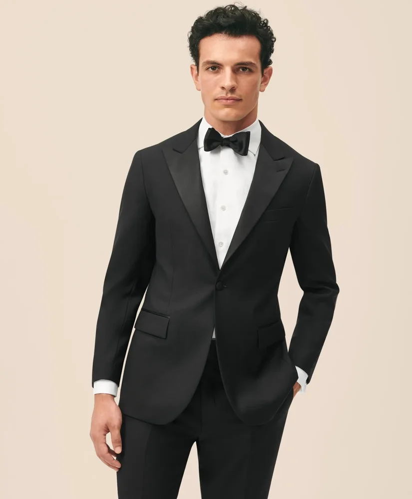 Slim Fit Wool 1818 Peak Lapel Tuxedo - 1