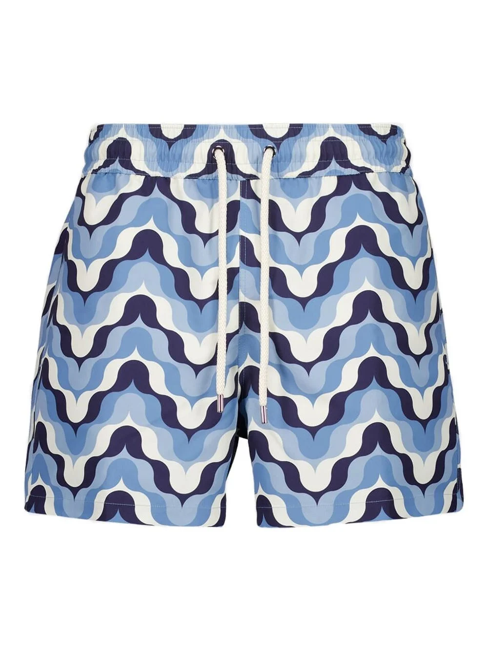 wave-print swim shorts - 1