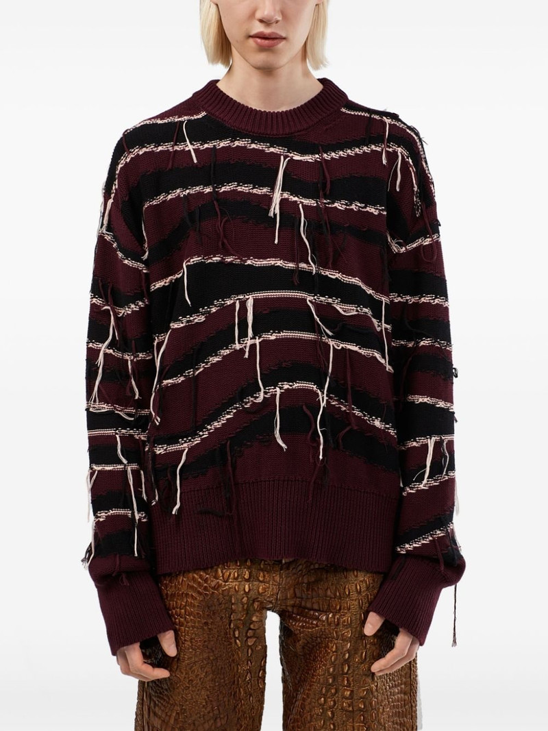 distressed knit sweater 4