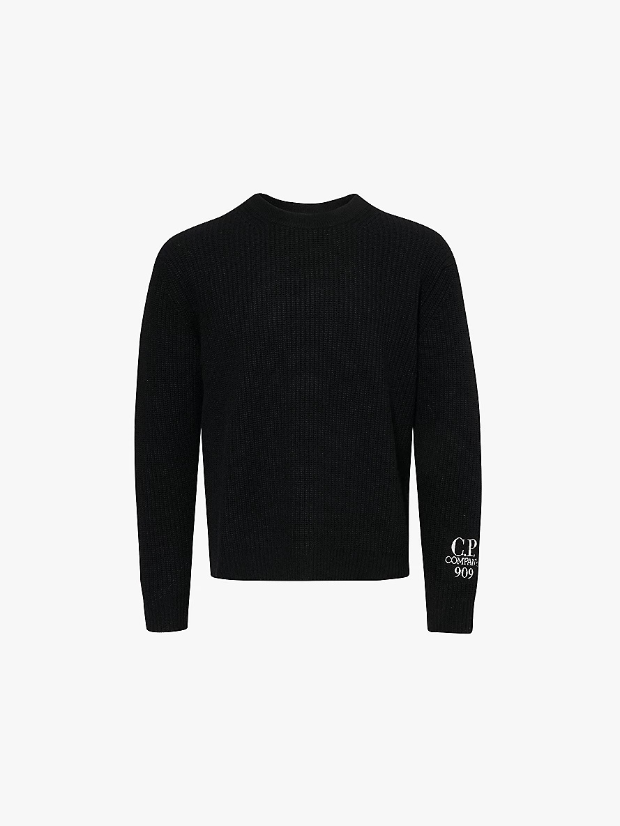 Excl 909 logo-embroidered knitted jumper - 1