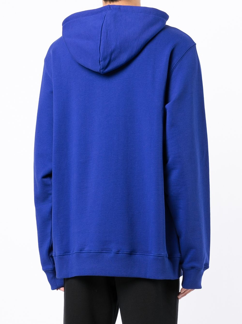 logo-print cotton hoodie - 4